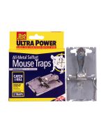 STV167 The Big Cheese Ultra Power All-Metal Selfset Mouse Traps - Twin Pack