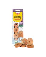 ZER035 Zero In Cedarwood Moth Rings - 10 Pack - Clothes Moth Repeller Rings for Hangers