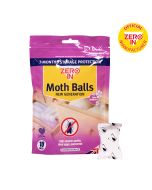 ZER436 Zero In Moth Balls - 10 Balls - Kills Moths Larvae and Eggs Odour-Free,ZER436 Zero In Moth Balls - 10 Balls - Kills Moths Larvae and Eggs Odour-Free