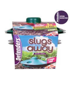 STV090 Defenders Slugs Away® Baited Traps - 2 Pack - Poison-Free & Reusable 