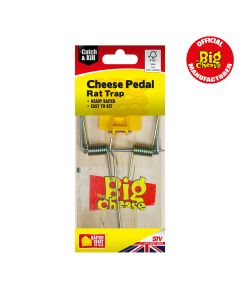 STV110 The Big Cheese Cheese Pedal Rat Trap - Flavoured Pre-Baited Snap Trap