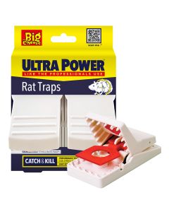 STV149 The Big Cheese Ultra Power Rat Traps (Ready Baited Easy to Set) - Twin Pack