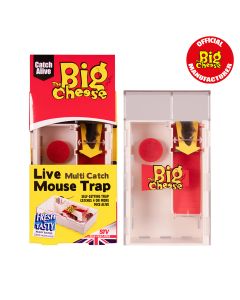 STV162 The Big Cheese Live Multi-Catch Mouse Trap - Baited Ready to Use & Humane,STV162 The Big Cheese Live Multi-Catch Mouse Trap - Baited Ready to Use & Humane