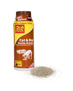 STV616 The Big Cheese Cat & Dog Scatter Granules - 450g - Humane Deterrent for Gardens