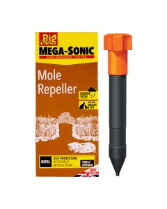 STV645 The Big Cheese Hi-Vis Mega-Sonic® Mole Repeller - Humane Natural Mole Deterrent