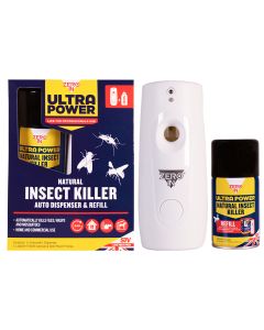 Ultra Power Natural Insect Killer Auto Dispenser & Refill - 24/7 Home Protection