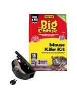 The Big Cheese Mouse Killer Kit - 10g Pasta Sachet x 15 + 2 Stations, Kills Mice and Rats, Indoor and Outdoor Use