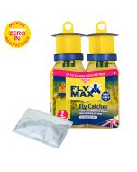STV336 Zero In Fly Max Re-Usable Fly Catcher 2 Pack - Super Effective Outdoor Trap