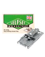 Selfset Mouse Trap - Galvanised Metal Rodent Pest Trap for Use Indoors & Outdoor