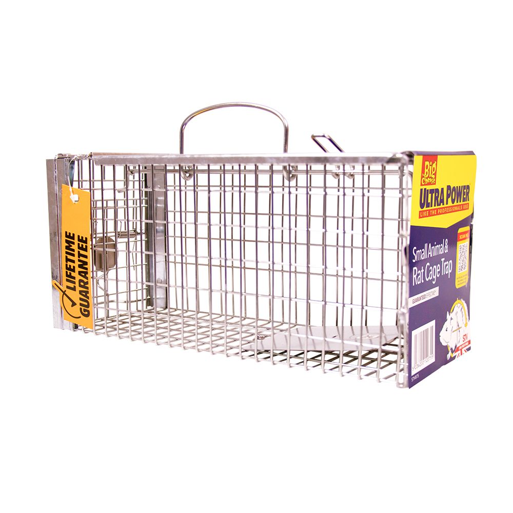 The Big Cheese Rat Cage Trap - Humane, Live-Catch Trap for Home & Garden