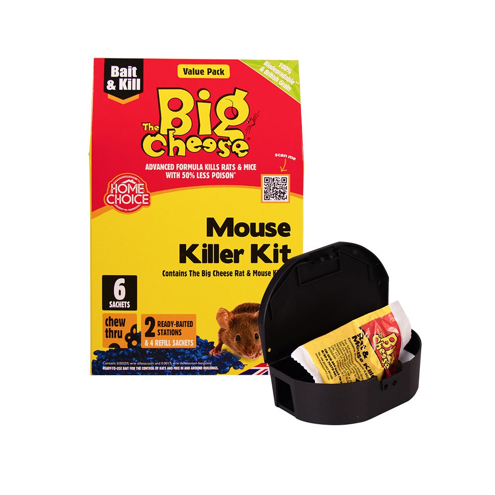 STV245 The Big Cheese Mouse Killer Kit (6 Sachets) - Fast Acting Highly Palatable Bait,STV245 The Big Cheese Mouse Killer Kit (6 Sachets) - Fast Acting Highly Palatable Bait