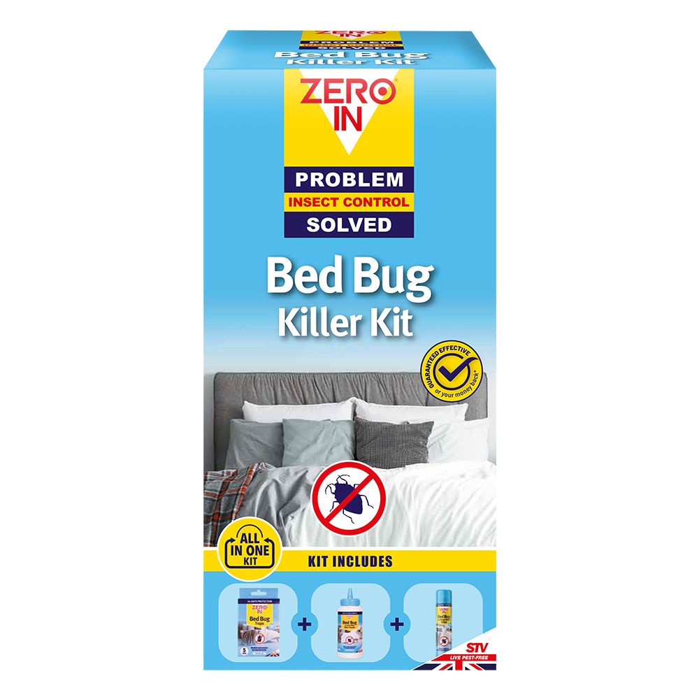 Zero In All-In-One Bed Bug Killer Kit. Prevent Reinfestations. Kills Bed Bugs, Eggs & Larvae. 