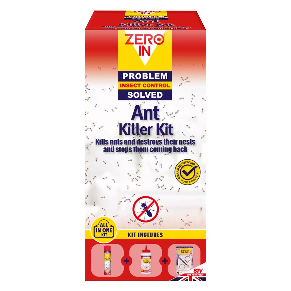 Zero In All-In-One Ant Killer Kit. Long-lasting Control and Effective Prevention Reinfestations.
