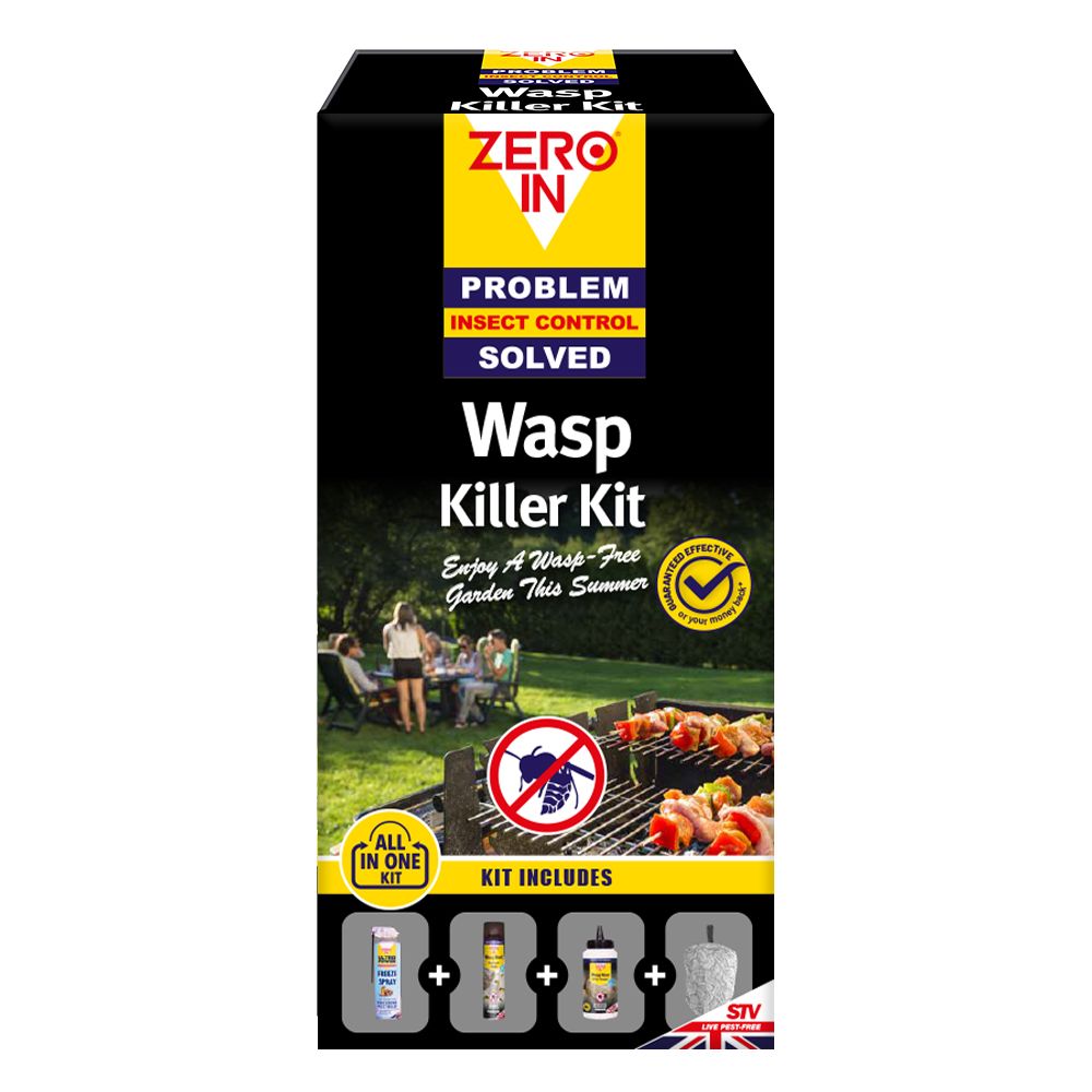 Zero In All-In-One Wasp Killer Kit. Prevent Reinfestations. 