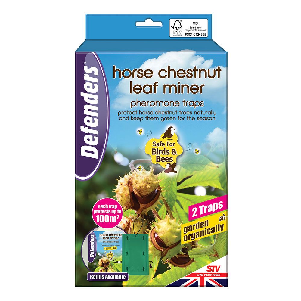 Defenders Horse Chestnut Leaf Miner Pheromone Trap – Twinpack, Effective Control, Bee & Bird Safe