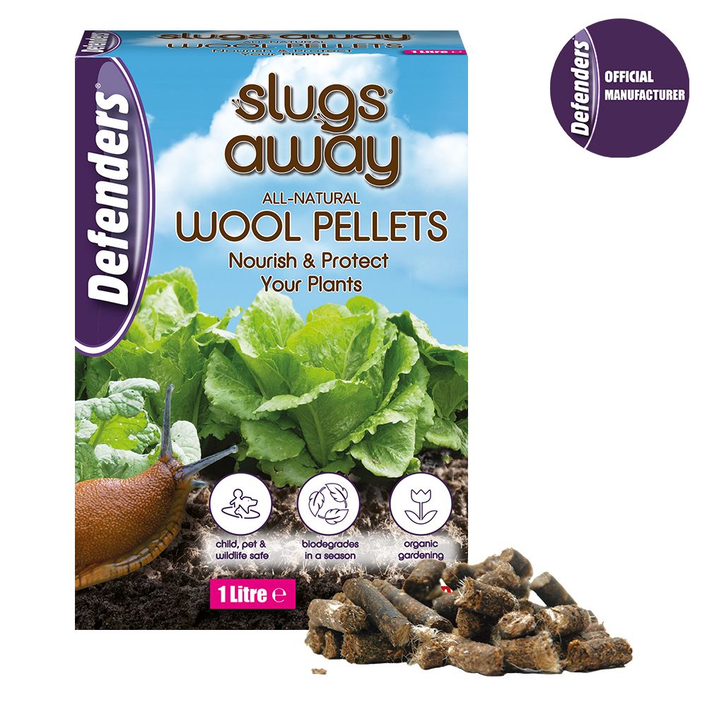 STV051 Defenders Slugs Away® Wool Pellets (Slug Deterrent Protect Gardens and Plants) 