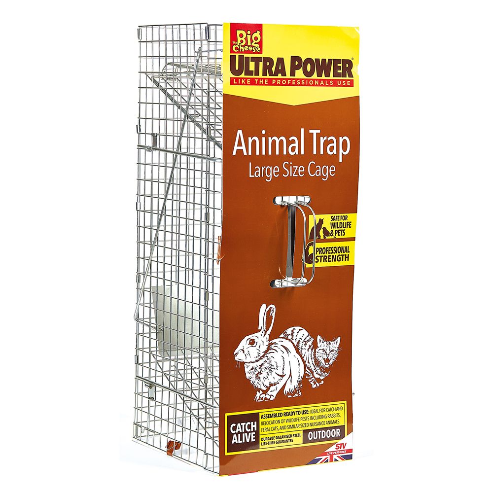 STV071 The Big Cheese Animal Trap - Easy to Set Large Humane Trap for Small Wildlife