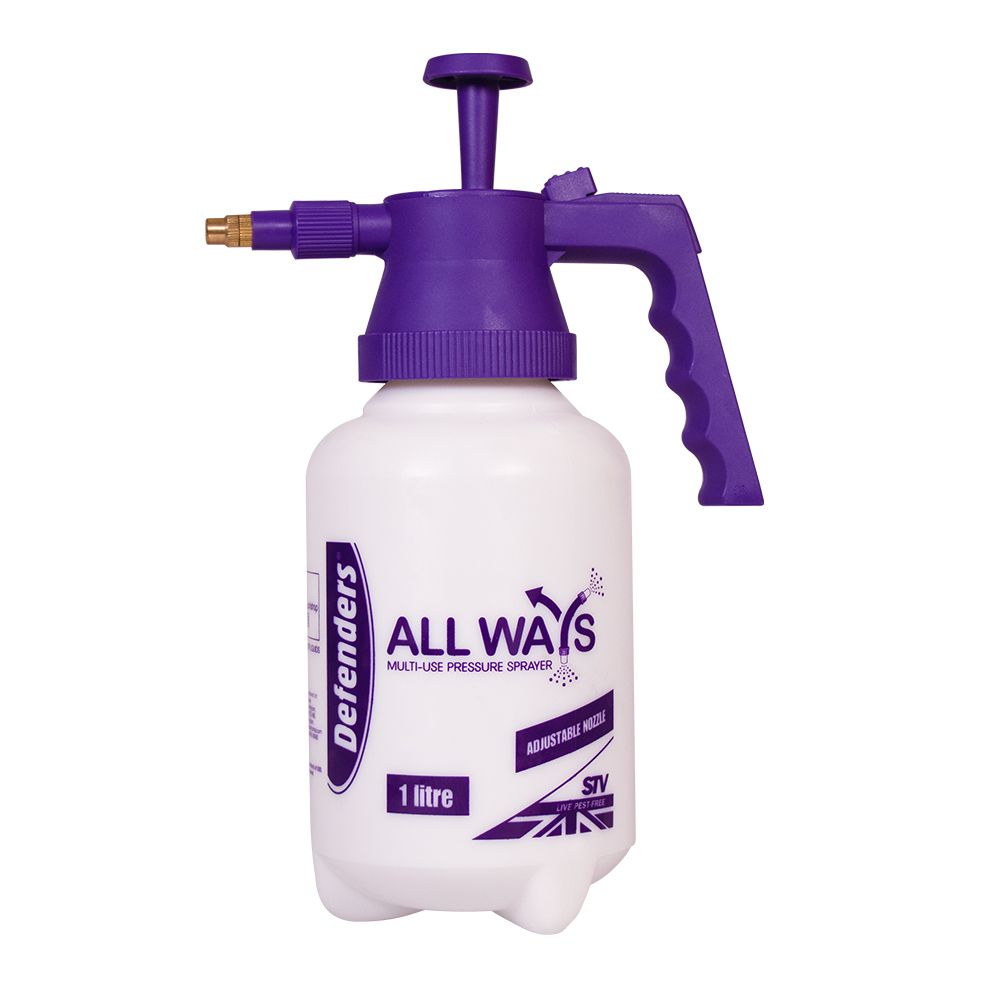 STV084 Defenders All Ways Multi-Use Pressure Sprayer 1L - Adjustable for Home & Garden