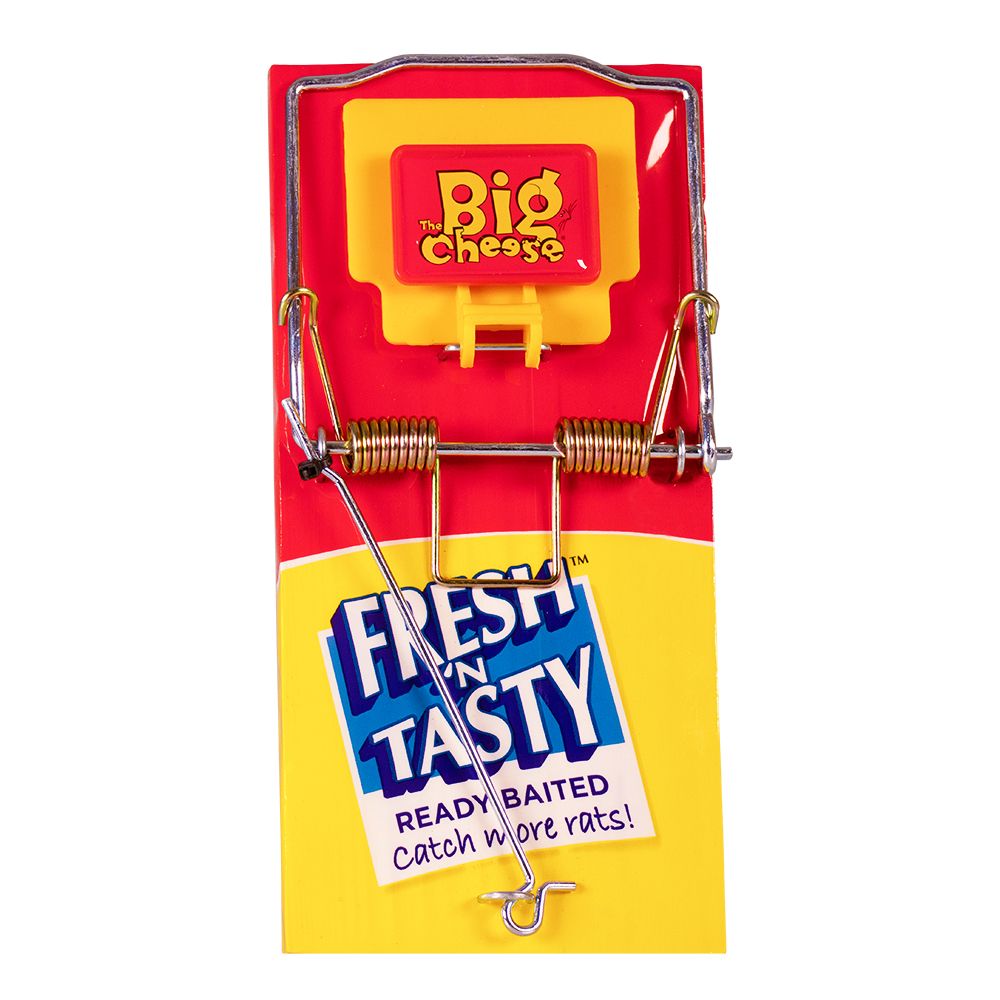 The Big Cheese Fresh Baited Rat Trap, Traditional Baited Rodent Pest Trap 