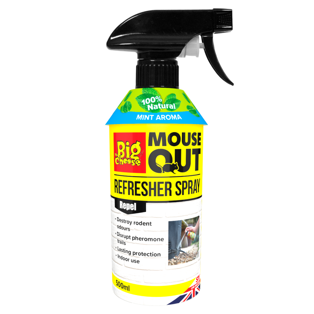 STV405 The Big Cheese Anti Mouse Refresher Spray - 500ml - Deters Rats and Mice