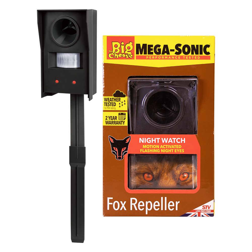 STV608 The Big Cheese Mega-Sonic® Fox Repeller - Humane Ultrasonic Fox Deterrent