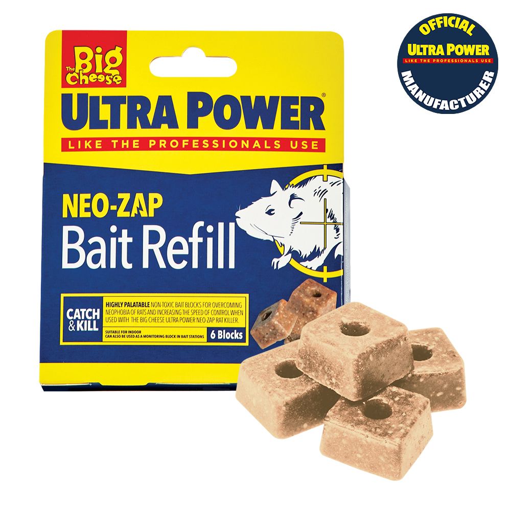 STV724 The Big Cheese Neo Zap Electronic Rat Killer Refill - 6 Block Refill for STV721,STV724 The Big Cheese Neo Zap Electronic Rat Killer Refill - 6 Block Refill for STV721