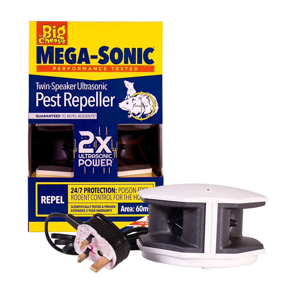 STV725 The Big Cheese Ultra Power Mega-Sonic® Twin-Speaker Ultrasonic Pest Repeller,STV725 The Big Cheese Ultra Power Mega-Sonic® Twin-Speaker Ultrasonic Pest Repeller