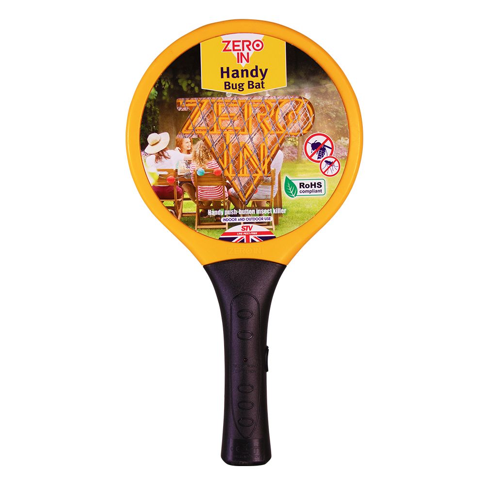 STV881 Zero In Handy Bug Bat - Electric Bug Zapper for Easy Control of Flying Insects