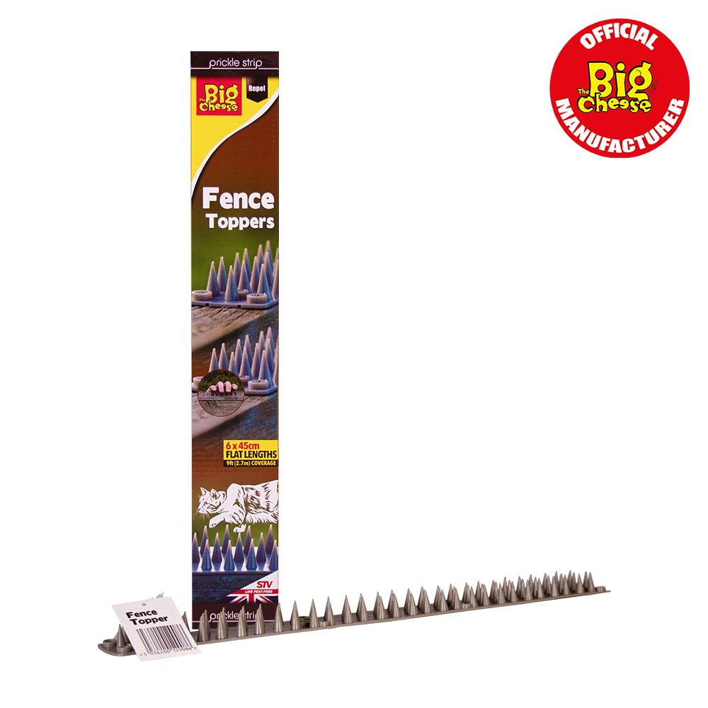 STV909 The Big Cheese Prickle Strip Garden Fence Toppers 6 Pk - Stops Animal Intruders,STV909 The Big Cheese Prickle Strip Garden Fence Toppers 6 Pk - Stops Animal Intruders