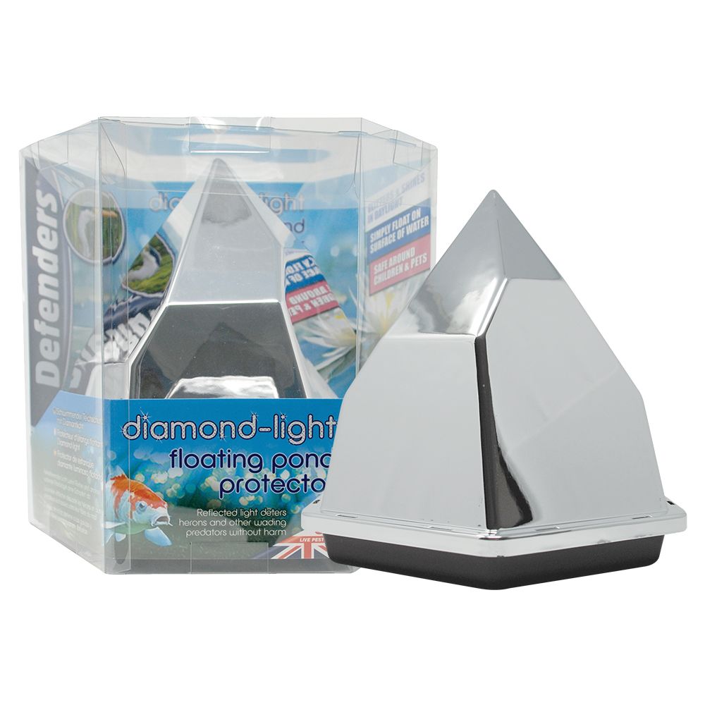 STV956 Defenders Diamond-Light Floating Pond Protector - Deters Bird Pests & Cats
