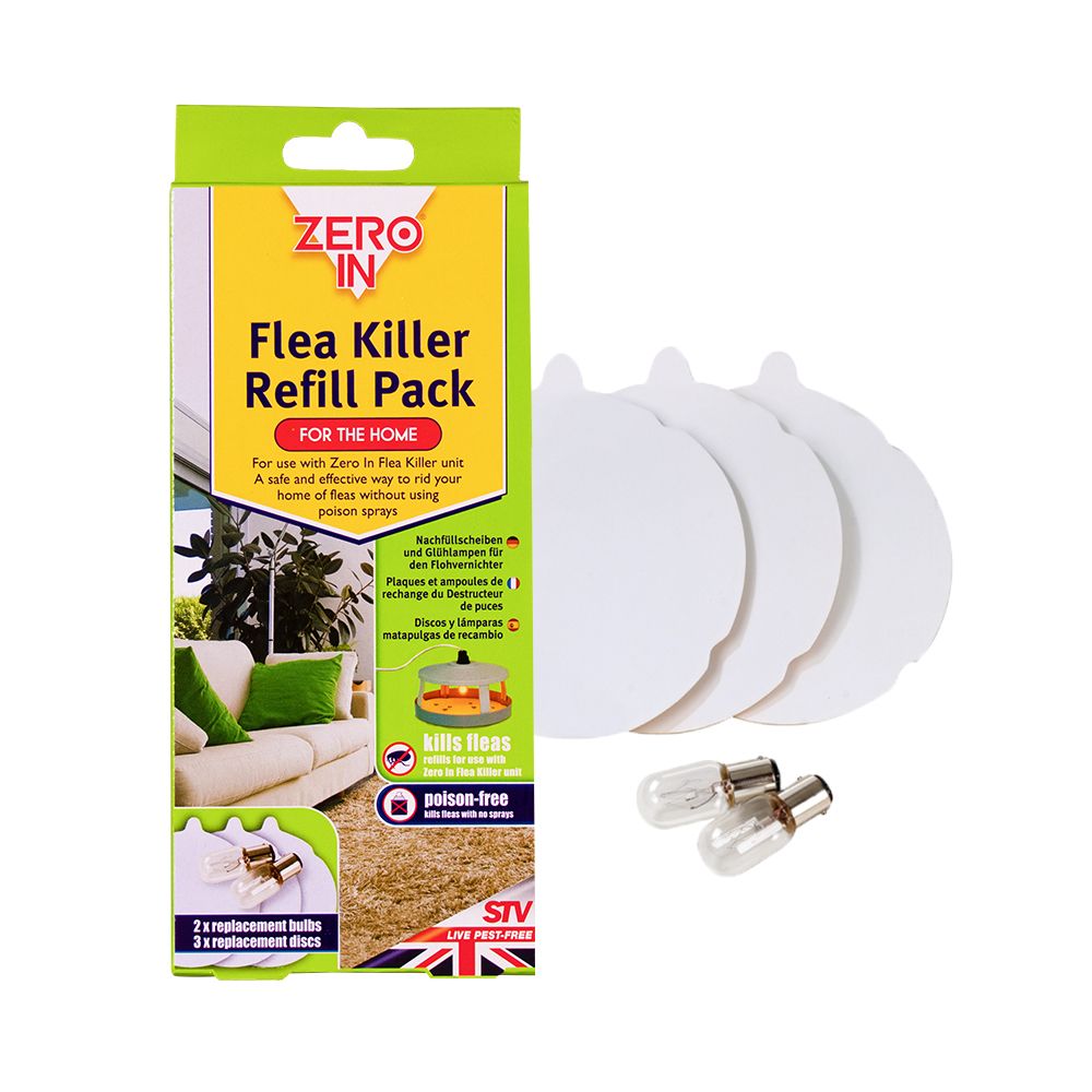 ZER019 Zero In Flea Killer Refill Pack - 3 Refill Discs and 2 Spare Lamps,ZER019 Zero In Flea Killer Refill Pack - 3 Refill Discs and 2 Spare Lamps
