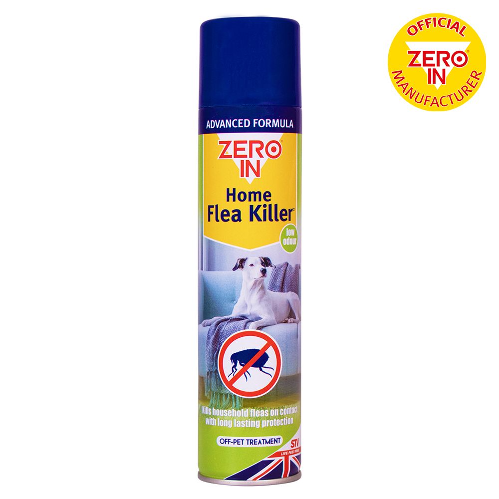 ZER026 Zero In Home Flea Spray - 300ml Aerosol for the Home
