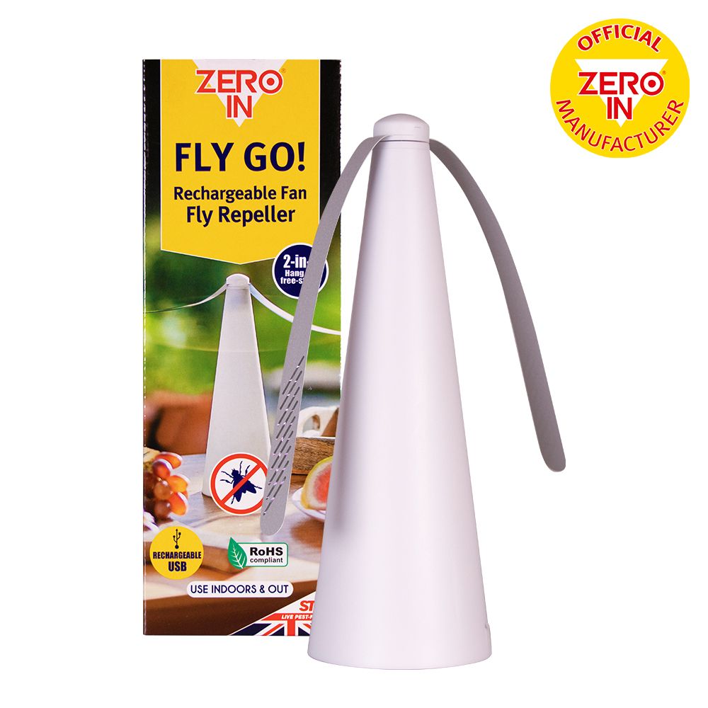 ZER889 Zero In Fly Go USB Rechargeable Fan Repeller - Home & Garden Effective Repellent