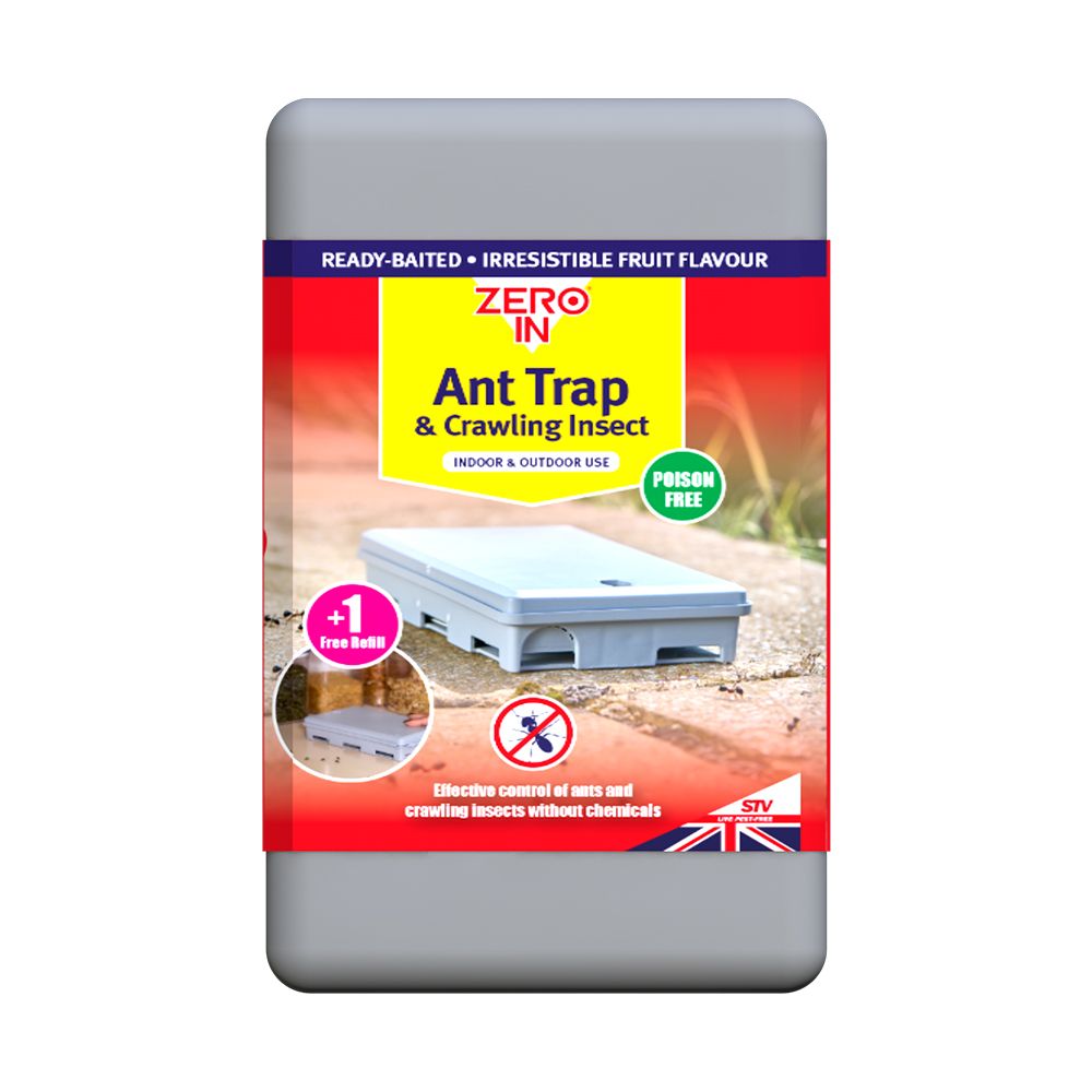 Zero In Ant & Crawling Insect Trap, Poison-Free, Reusable Trap for Indoors and Outdoors