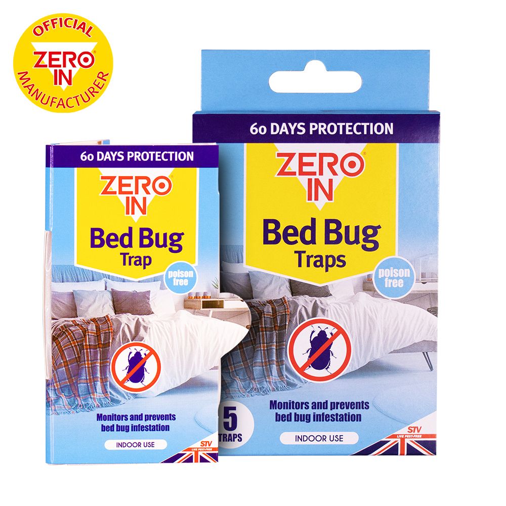 ZER967 Zero In Bed Bug Traps - 5 Pack - Bed Bug Detector and Killer,ZER967 Zero In Bed Bug Traps - 5 Pack - Bed Bug Detector and Killer