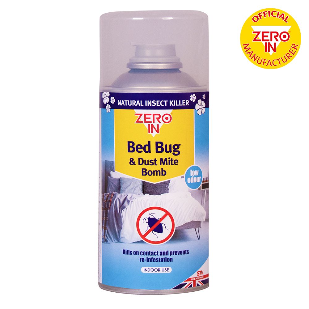 ZER984 Zero In Bed Bug & Dust Mite Killer Bomb 150ml One-Shot Aerosol - Home Treatment,ZER984 Zero In Bed Bug & Dust Mite Killer Bomb 150ml One-Shot Aerosol - Home Treatment