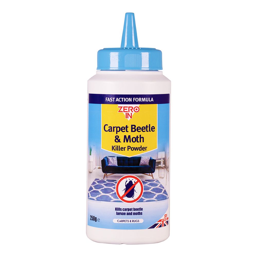 ZER986 Zero In Carpet Beetle & Moth Killer Powder 250g - Effective Home Treatment,ZER986 Zero In Carpet Beetle & Moth Killer Powder 250g - Effective Home Treatment