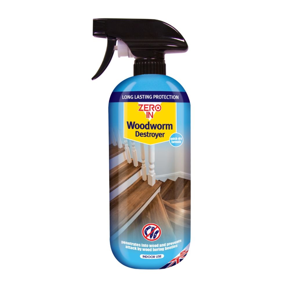 Zero In Woodworm Destroyer – 1L Wood Preservative