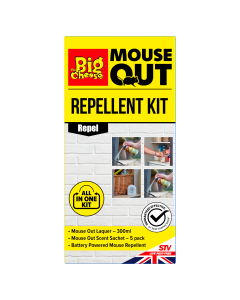 The Big Cheese Mouse Out Repellent Kit. Prevention Reinfestations. Effective Indoors & Out