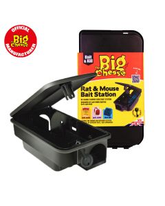 STV179 The Big Cheese Rat & Mouse Bait Station - Durable & Lockable Box for Rodenticide
