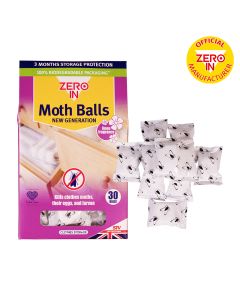 ZER426 Zero In Moth Balls 30 Sachet Packs - Protects from Clothes Moth Damage,ZER426 Zero In Moth Balls 30 Sachet Packs - Protects from Clothes Moth Damage