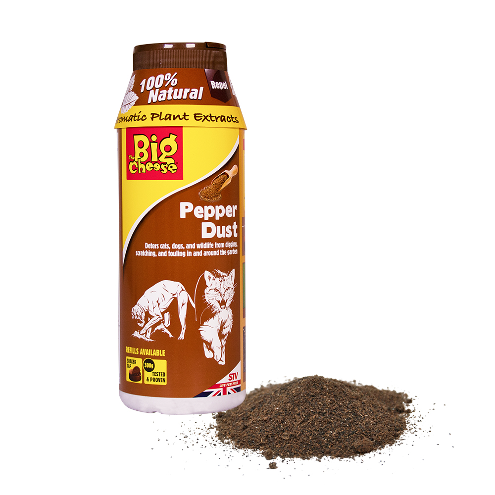 The Big Cheese Pepper Dust - 300g, Natural Humane Cat Deterrent, Anti Fouling 