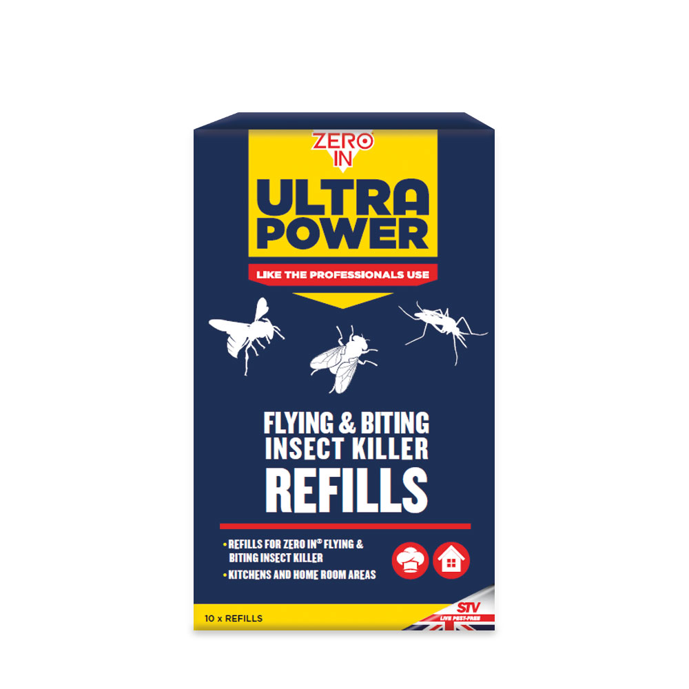 Zero In Ultra Power Flying & Biting Insect Killer Refills - 10-Pack, Poison-free solution for protecting home, kitchen and commercial areas