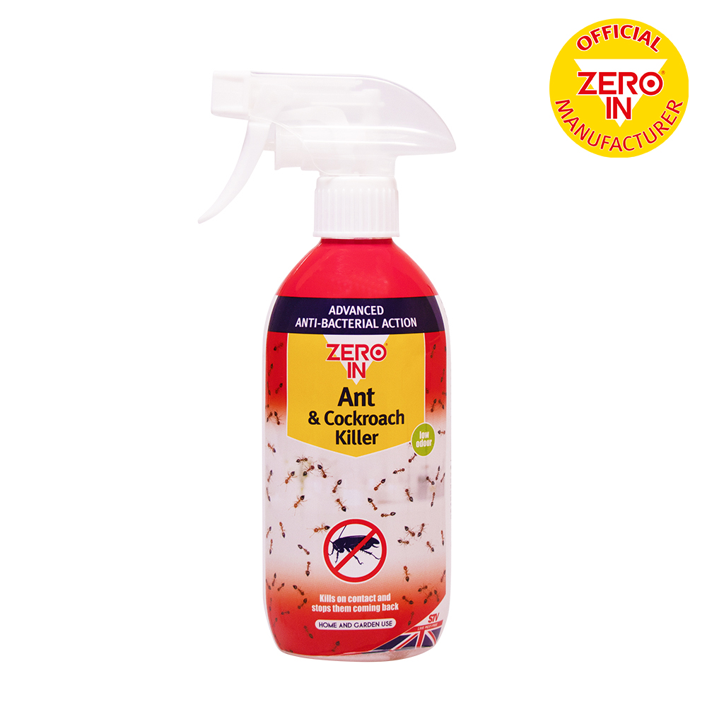 Zero In Anti-Bacterial Ant & Cockroach Killer – Kills Crawling Insects and The Germs They Carry